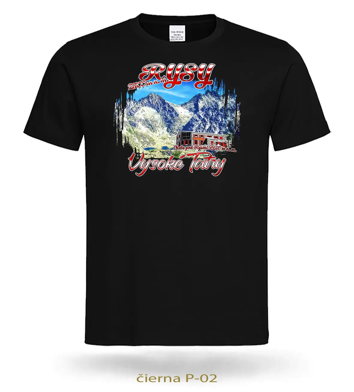 Trička pánske RYSY a CHATA POD RYSMI